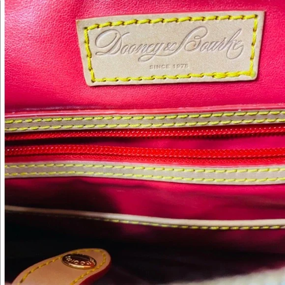 Dooney & Bourke Gray Pebble Leather Kimberly Crossbody Bag In Mint Cond Vintage - Picture 10 of 13